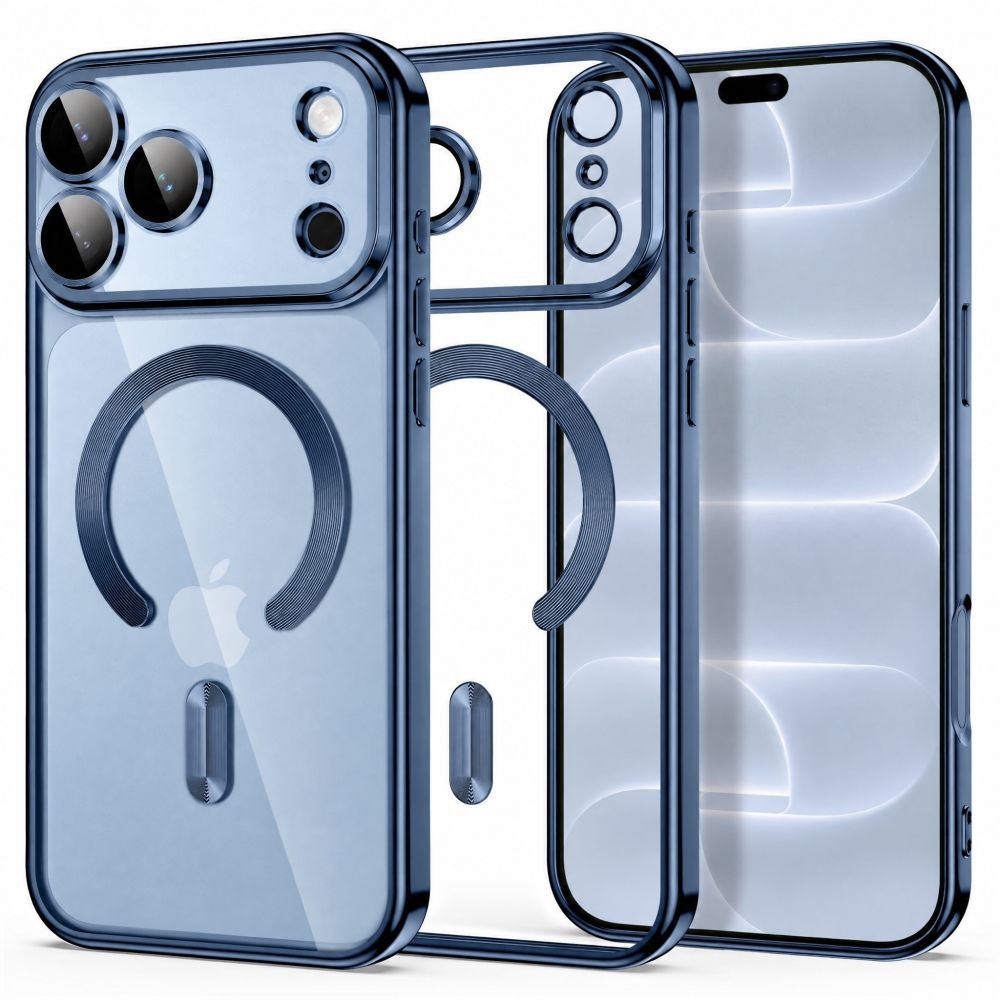 Dėklas Tech-Protect MagFlex MagSafe iPhone 17 Pro / 18 Pro, blizgus šviesiai mėlynas -- iPhone 17 Pro, iPhone 18 Pro