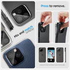 Spigen Optik.TR kameros apsauga iPhone 14–16 Pro/Max – juoda, 2 vnt.
