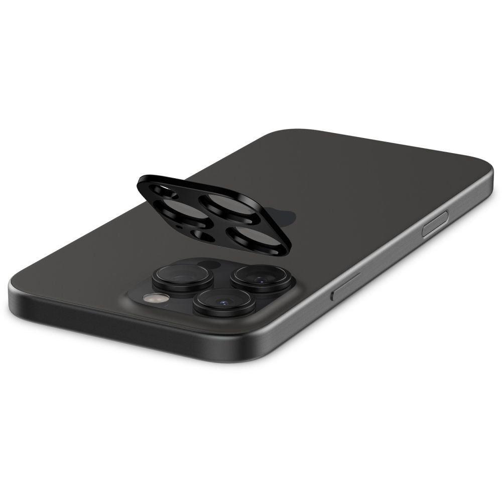 Spigen Optik.TR kameros apsauga iPhone 14–16 Pro/Max – juoda, 2 vnt.