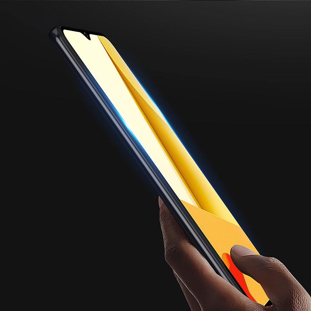 Dux Ducis 9D grūdintas stiklas Vivo Y16 / Y02s visas ekranas su juodu rėmeliu (tinka dėklui) -- Cell phone tempered glass
