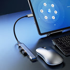Dudao HUB 4in1 USB-C - 4x USB-A (3 x USB2.0 / USB3.0) 6.3cm juodas (A16T) -- USB Hubs