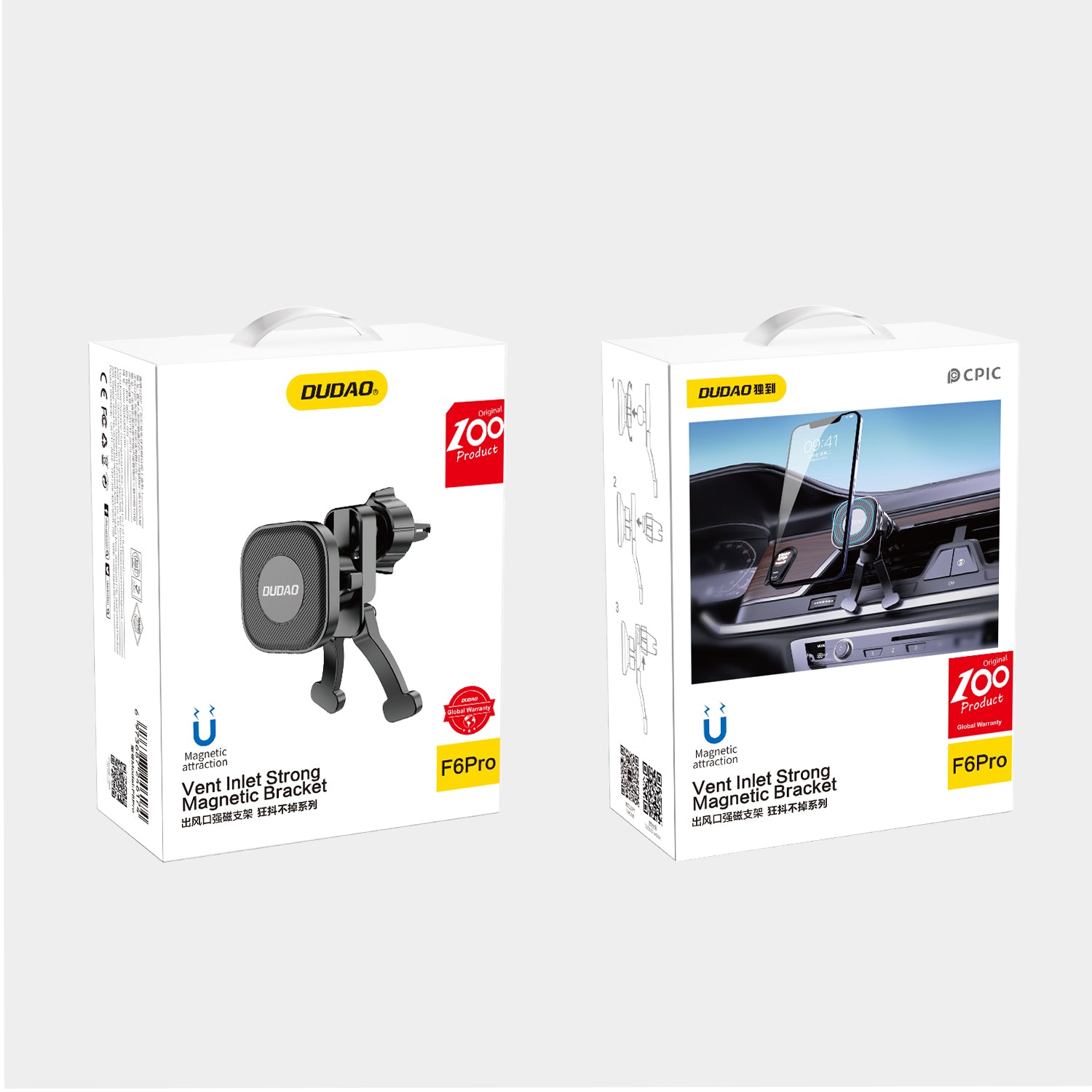 Dudao magnetinis automobilinis laikiklis oro angoms (F6Pro)