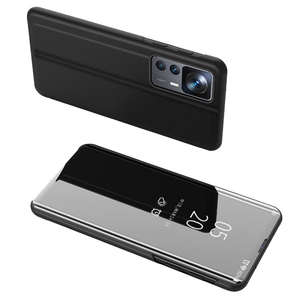 Clear View dėklas Xiaomi 12T / 12T Pro – juodas -- Xiaomi 12T