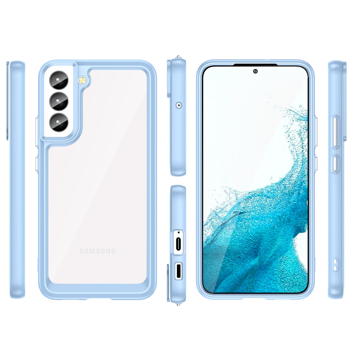 Apsauginis dėklas Samsung Galaxy S23+ Outer Space – mėlynas
