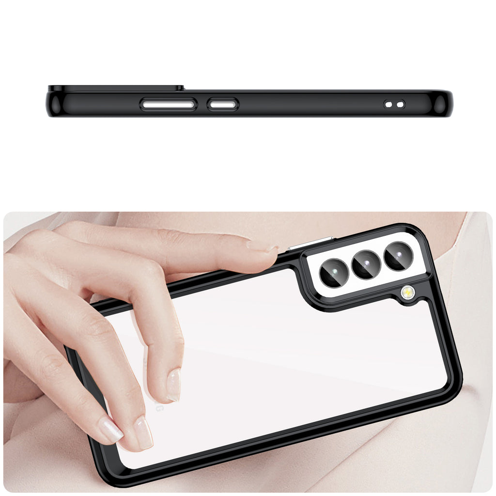 Skaidrus dėklas Samsung Galaxy S23+ – Outer Space Case, juodas
