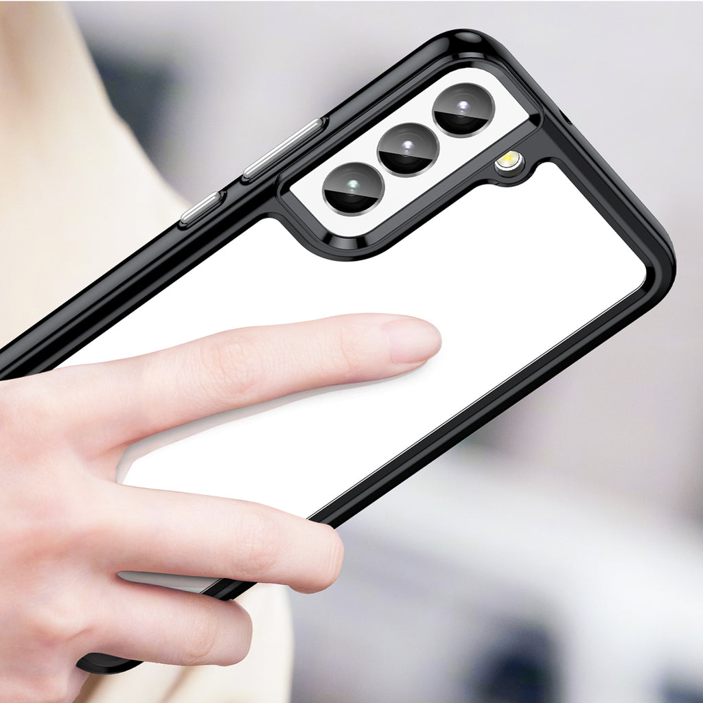 Skaidrus dėklas Samsung Galaxy S23+ – Outer Space Case, juodas
