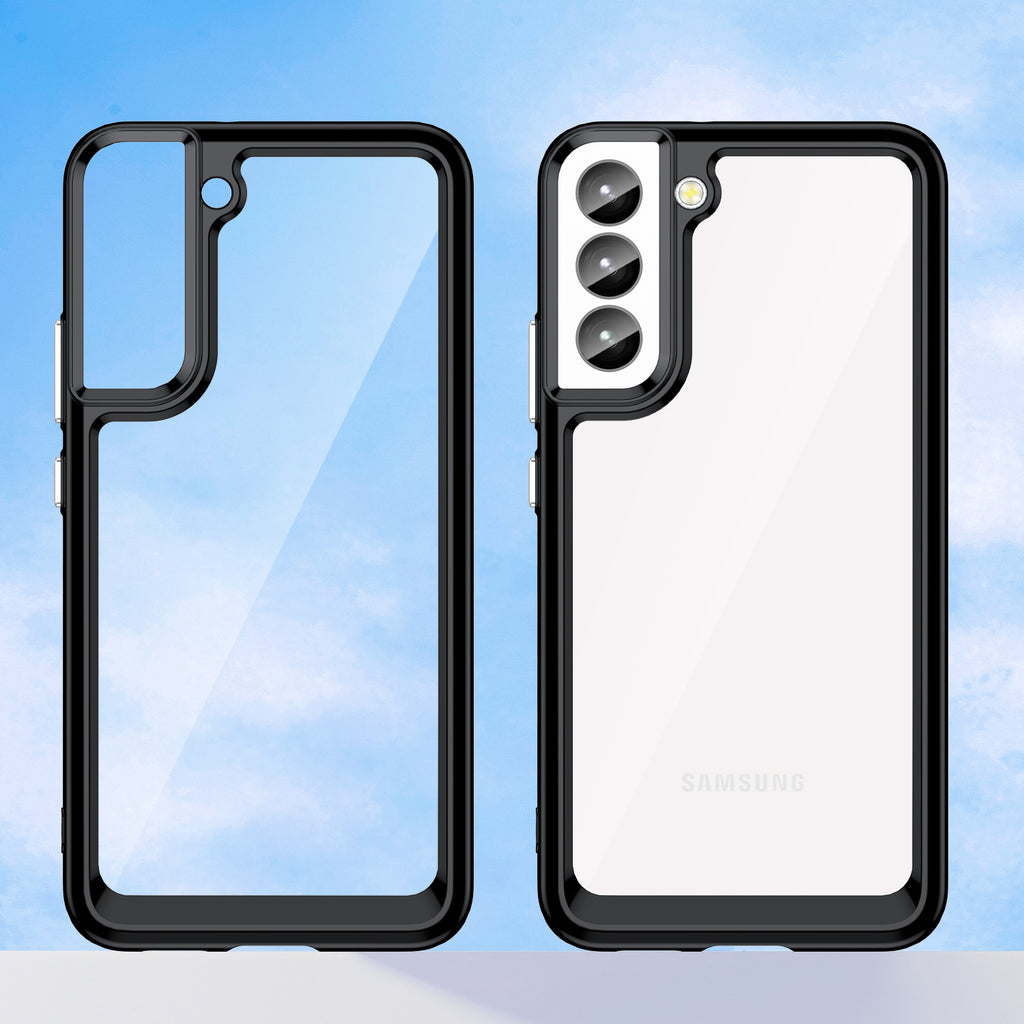 Skaidrus dėklas Samsung Galaxy S23+ – Outer Space Case, juodas