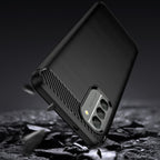Carbon Case Dėklas Nokia G400 Lankstus silikoninis anglies dangtelis juodas -- Nokia G400