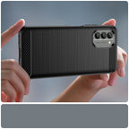 Carbon Case Dėklas Nokia G400 Lankstus silikoninis anglies dangtelis juodas -- Nokia G400
