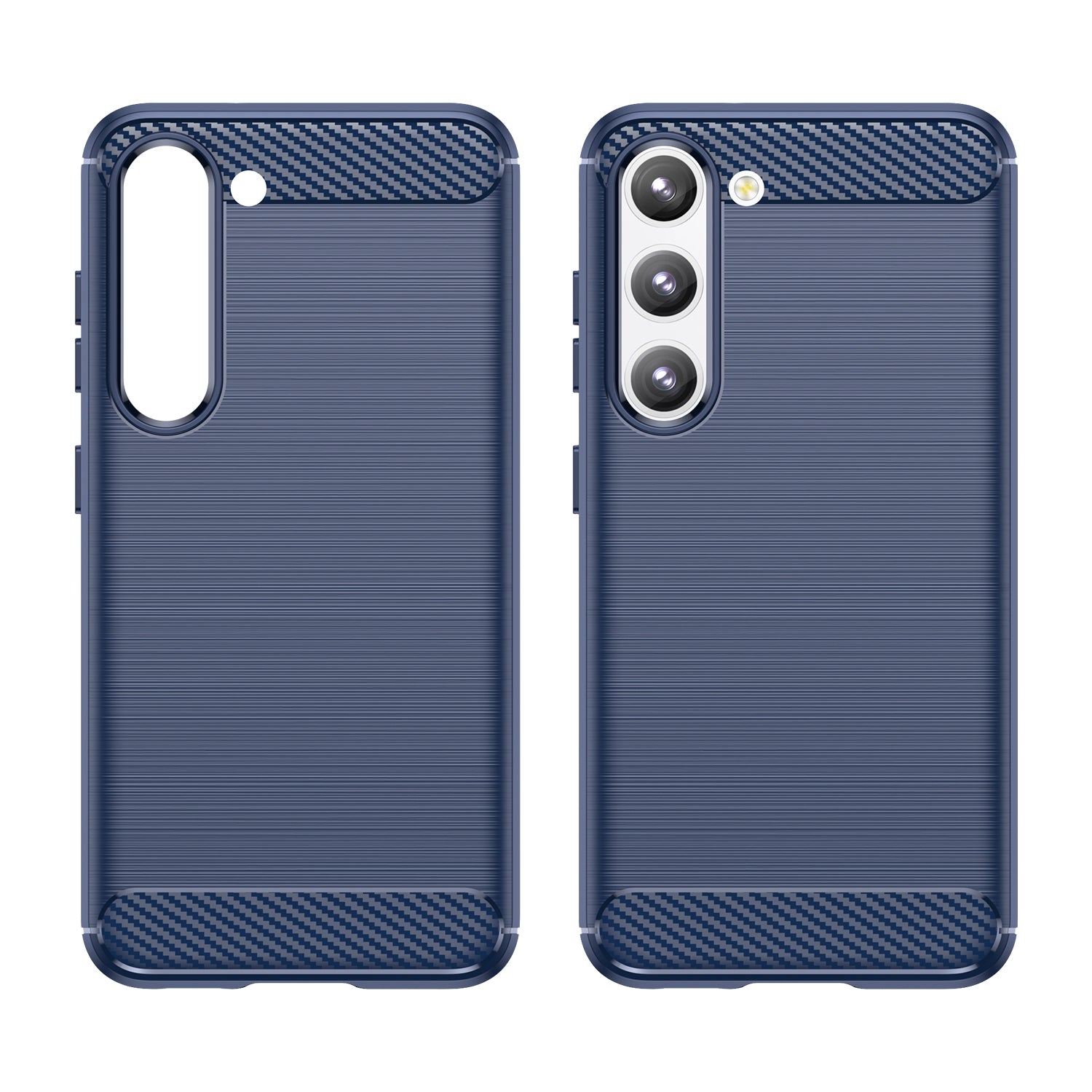 Carbon Case dėklas Samsung Galaxy S23+ – mėlynas