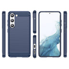 Carbon Case dėklas Samsung Galaxy S23+ – mėlynas