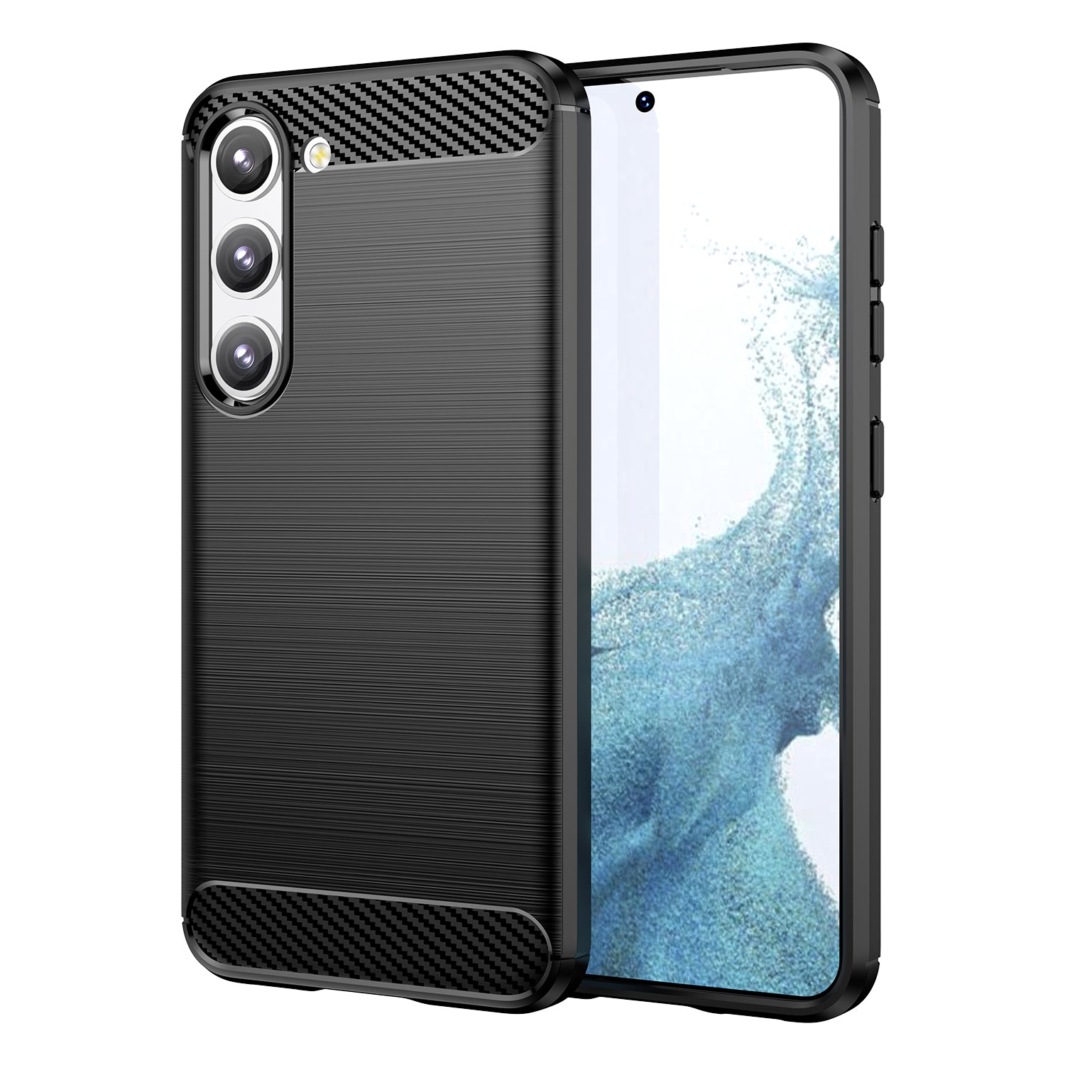 Samsung Galaxy S23+ „Carbon Case“ dėklas – juodas