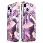 Supcase Cosmo dėklas iPhone 14 Plus – rožinis marmuras