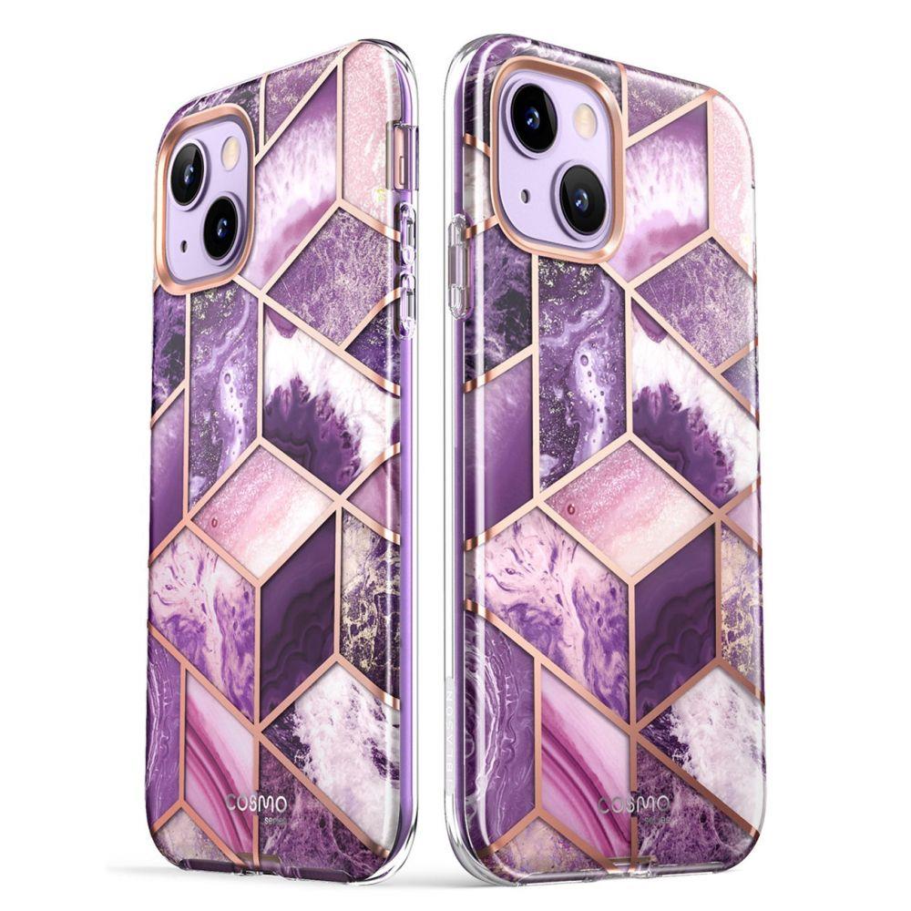 Supcase Cosmo dėklas iPhone 14 Plus – rožinis marmuras