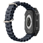Spigen Rugged Armor dėklas Apple Watch Ultra (49mm) - Matinis juodas -- Apple Watch Ultra