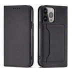 Magnetinis dėklas Samsung Galaxy S23 – juodas, su pinigine
