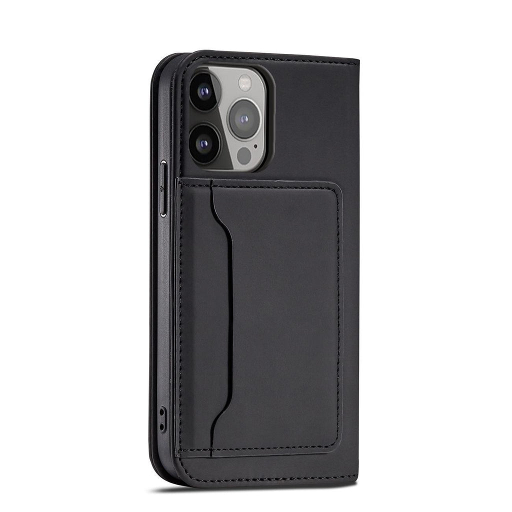 Magnetinis dėklas Samsung Galaxy S23 – juodas, su pinigine