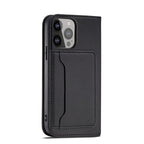 Magnetinis dėklas Samsung Galaxy S23 – juodas, su pinigine