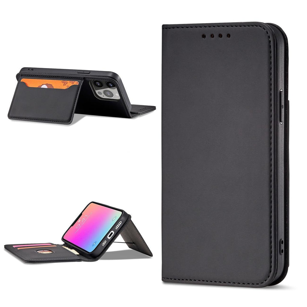 Magnetinis dėklas Samsung Galaxy S23 – juodas, su pinigine