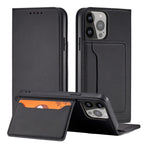 Magnetinis dėklas Samsung Galaxy S23 – juodas, su pinigine