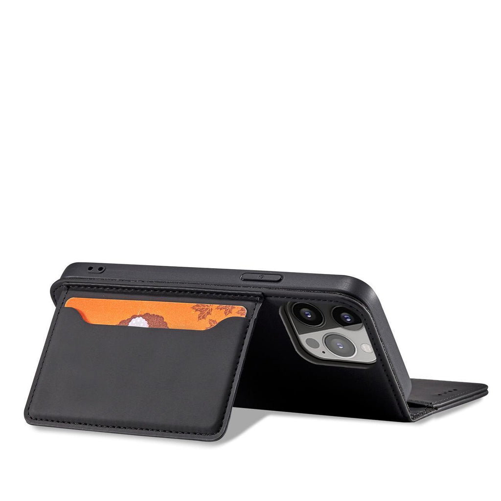 Magnetinis dėklas Samsung Galaxy S23 – juodas, su pinigine