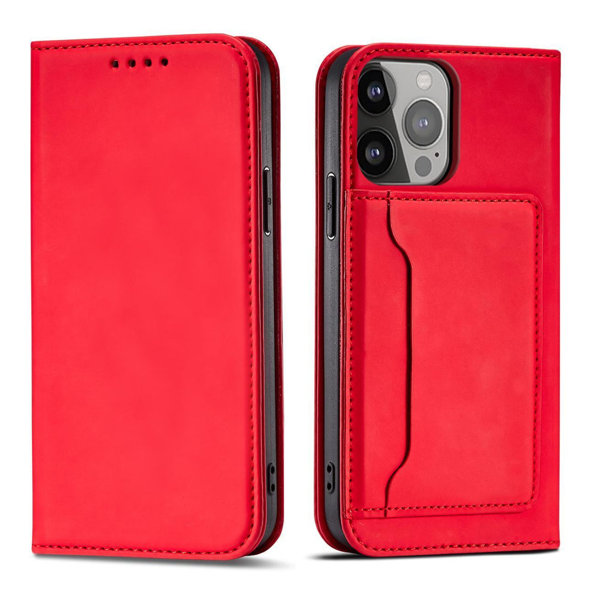 Atverčiamas dėklas-piniginė Samsung Galaxy S23 – raudonas