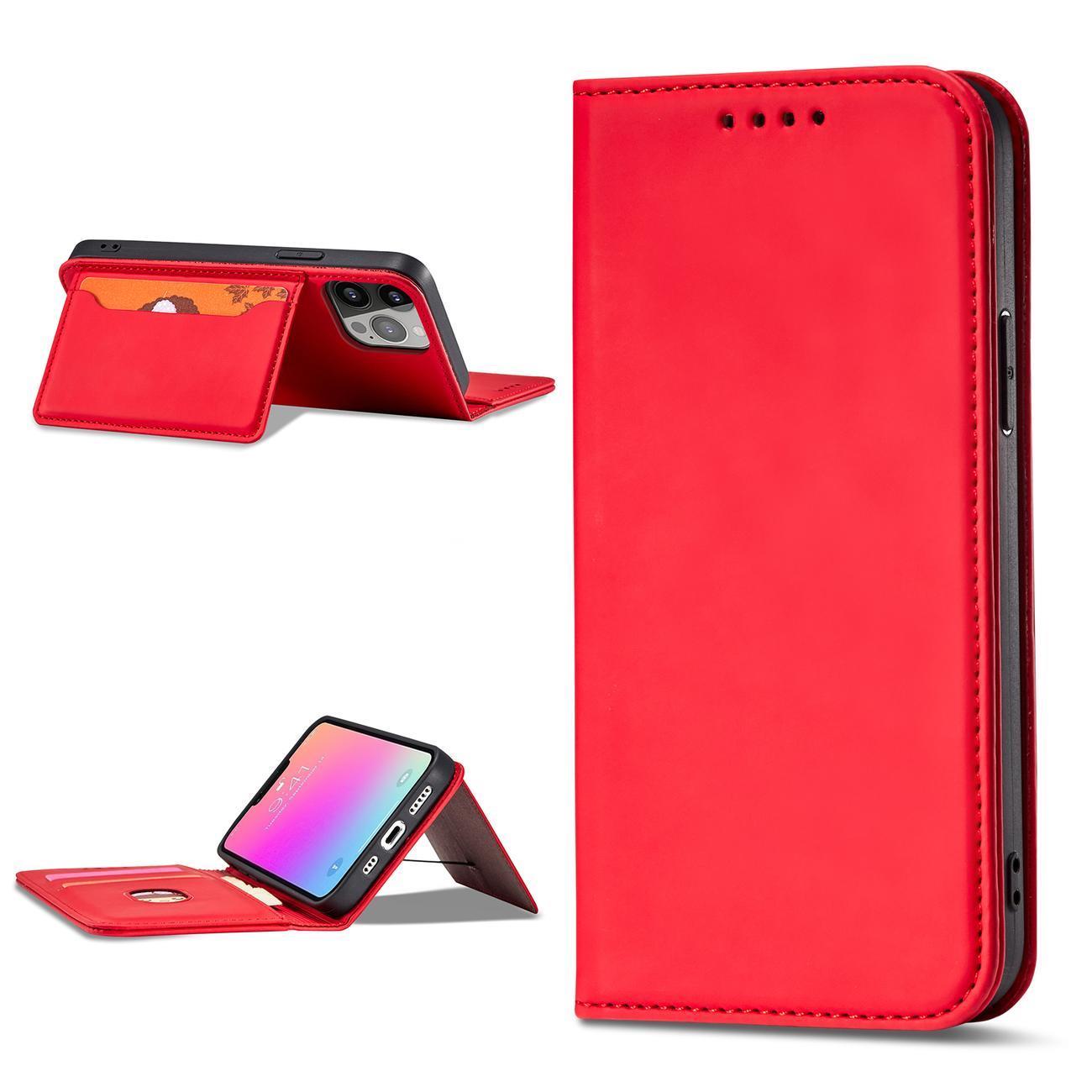 Atverčiamas dėklas-piniginė Samsung Galaxy S23 – raudonas