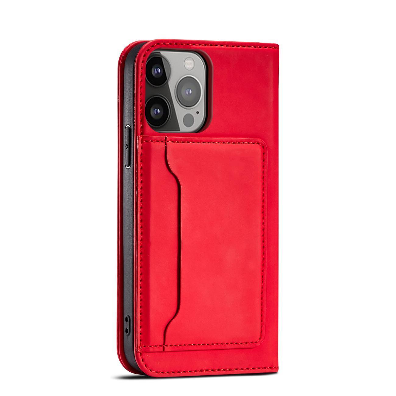 Atverčiamas dėklas-piniginė Samsung Galaxy S23 – raudonas