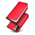 Magnetinis dėklas su pinigine Samsung Galaxy S23 Ultra – raudonas