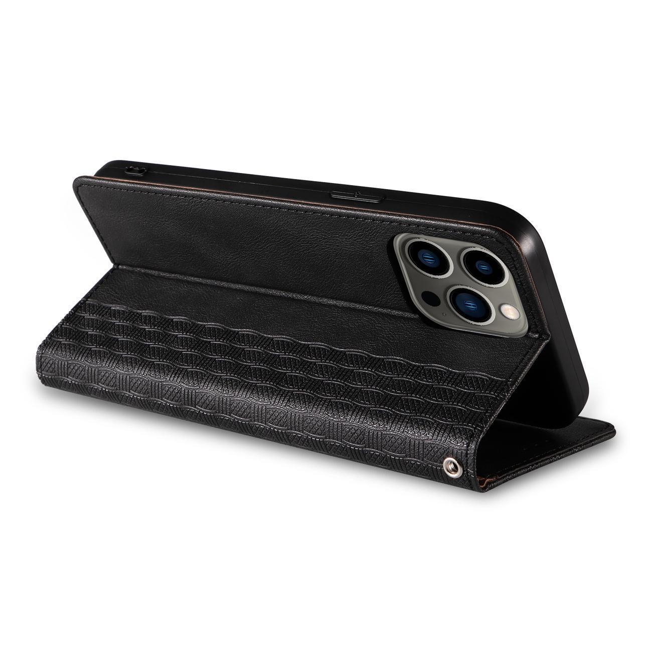 Magnetinis dėklas-piniginė Samsung Galaxy S23 Ultra – juodas