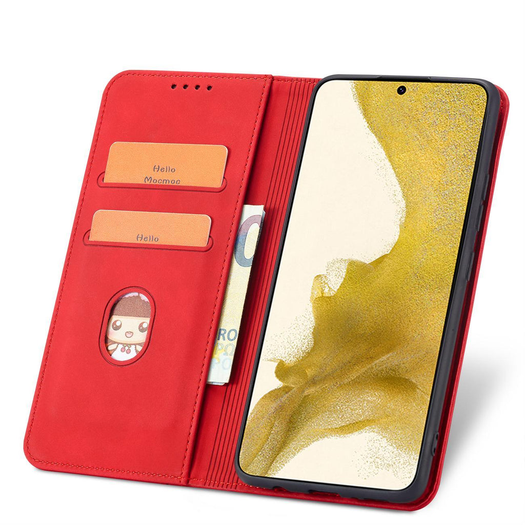 Magnet Fancy dėklas Samsung Galaxy S23+ – raudonas
