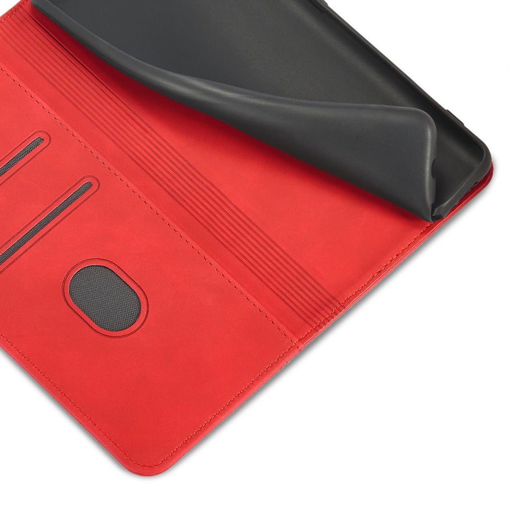Magnet Fancy dėklas Samsung Galaxy S23+ – raudonas