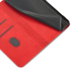 Magnet Fancy dėklas Samsung Galaxy S23+ – raudonas