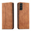 Magnet Fancy Case dėklas Samsung Galaxy S23+ – rudas