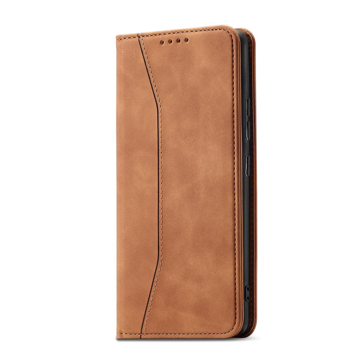 Magnet Fancy Case dėklas Samsung Galaxy S23+ – rudas