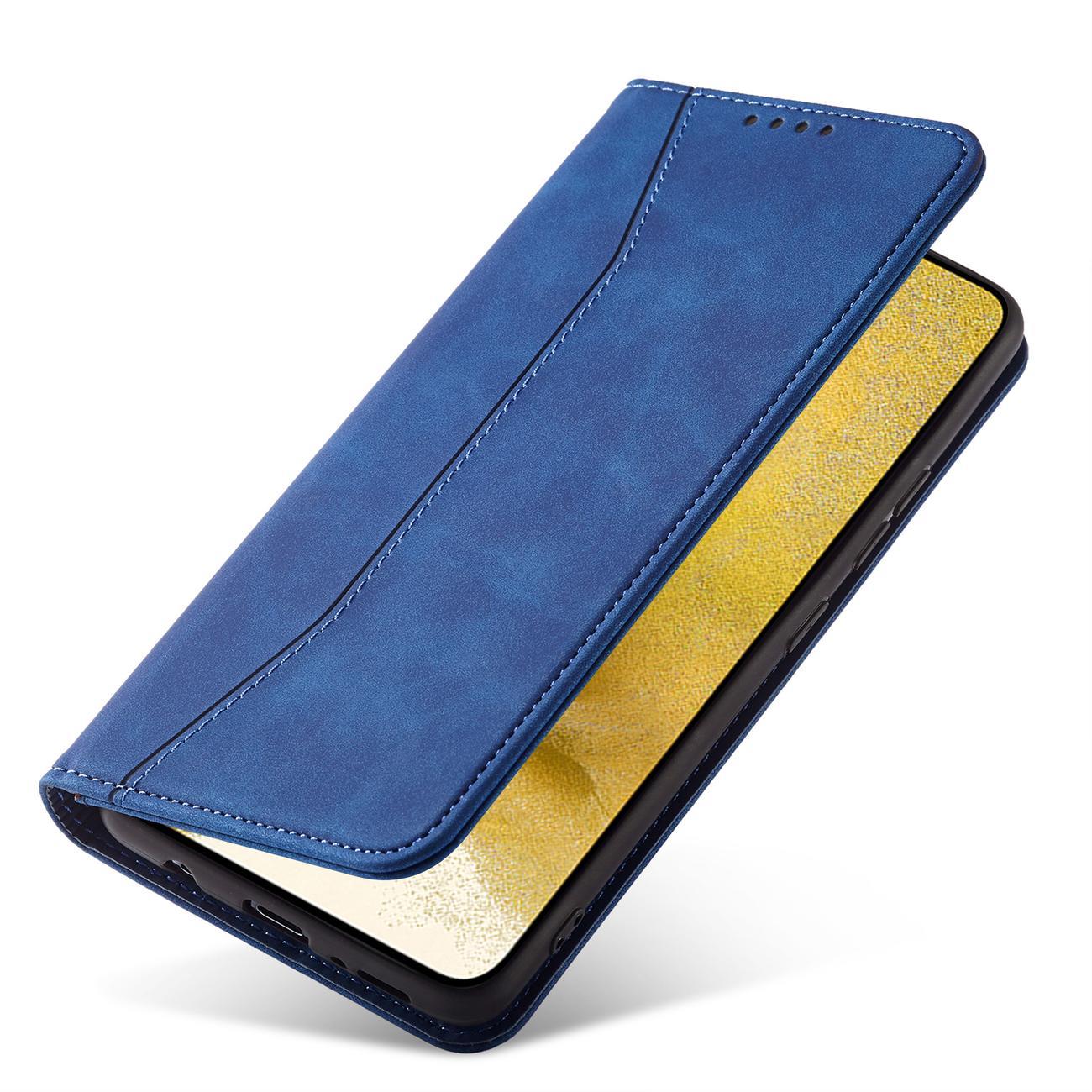 Magnet Fancy dėklas Samsung Galaxy S23 Ultra – mėlynas