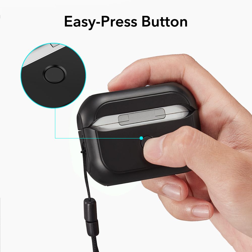 ESR Orbit HaloLock MagSafe dėklas AirPods Pro – juodas -- AirPods Pro 1