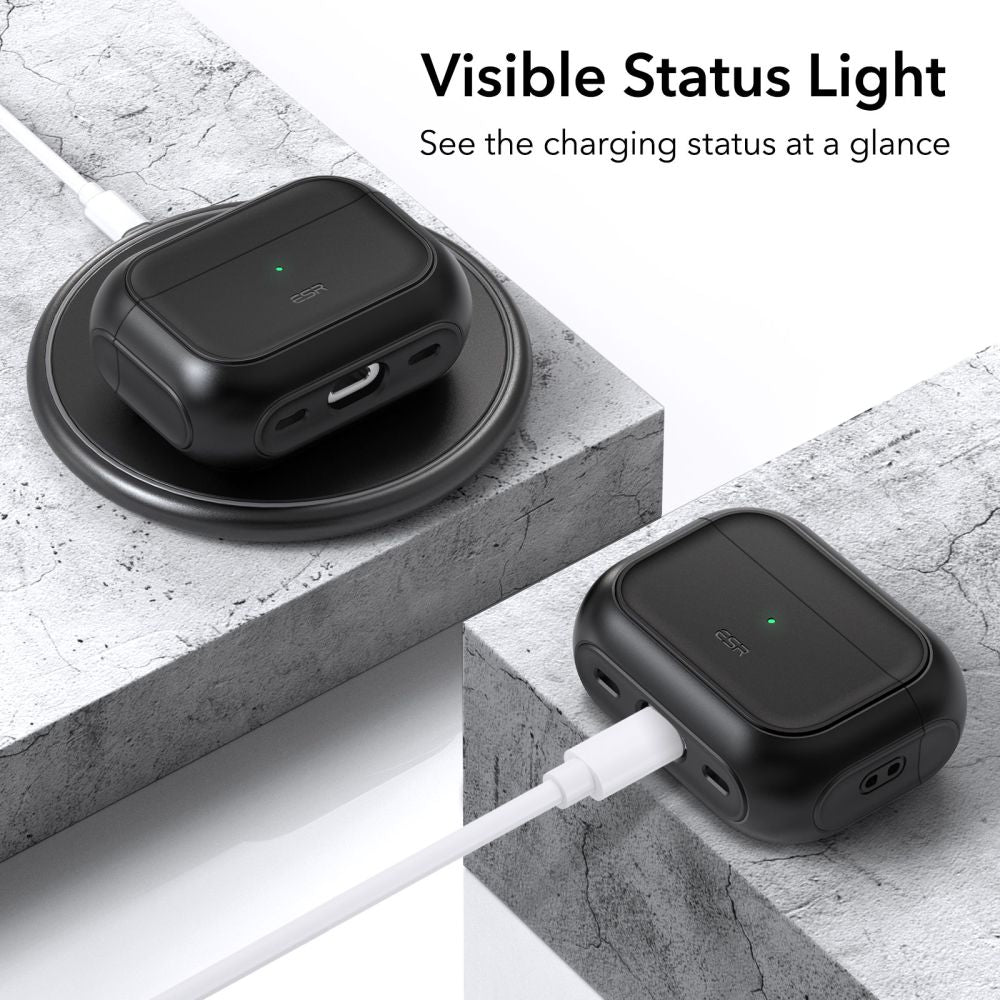 ESR Orbit HaloLock MagSafe dėklas AirPods Pro – juodas -- AirPods Pro 1