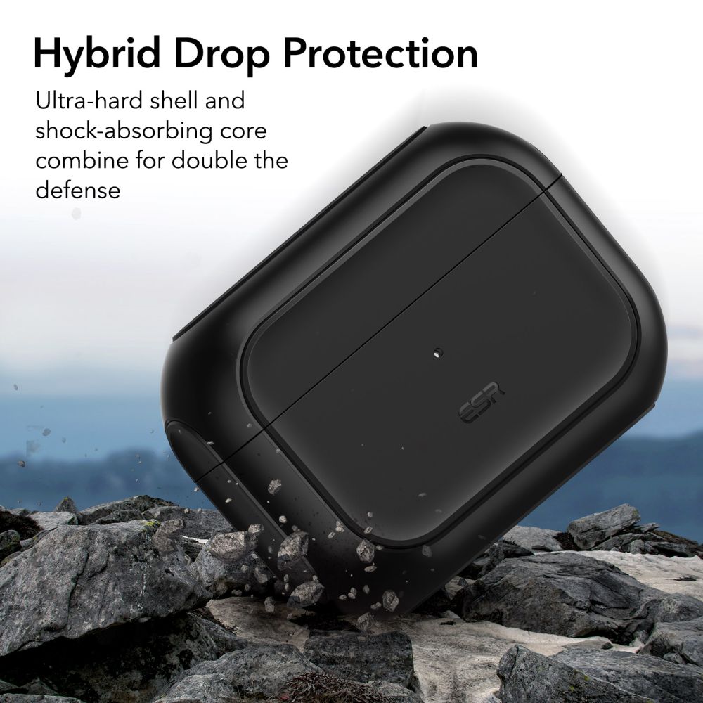 ESR Orbit HaloLock MagSafe dėklas AirPods Pro – juodas -- AirPods Pro 1
