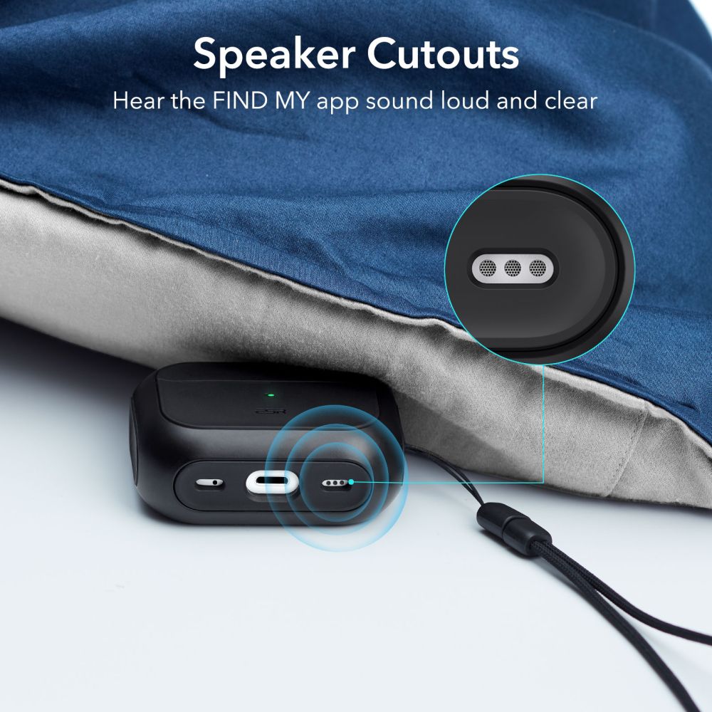 ESR Orbit HaloLock MagSafe dėklas AirPods Pro – juodas -- AirPods Pro 1