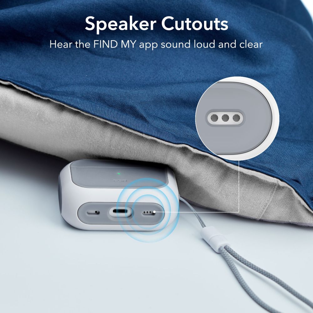ESR Orbit HaloLock MagSafe dėklas AirPods Pro 1/2 – baltas -- AirPods Pro 1