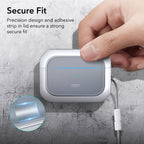 ESR Orbit HaloLock MagSafe dėklas AirPods Pro 1/2 – baltas -- AirPods Pro 1