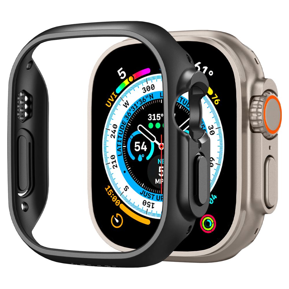 Spigen Thin Fit dėklas Apple Watch Ultra (49mm) - Juodas -- Apple Watch Ultra