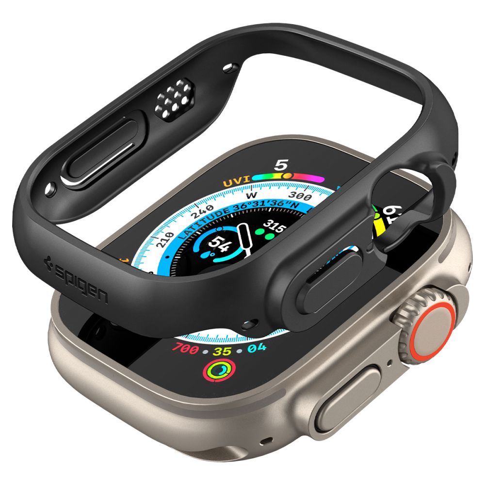 Spigen Thin Fit dėklas Apple Watch Ultra (49mm) - Juodas -- Apple Watch Ultra