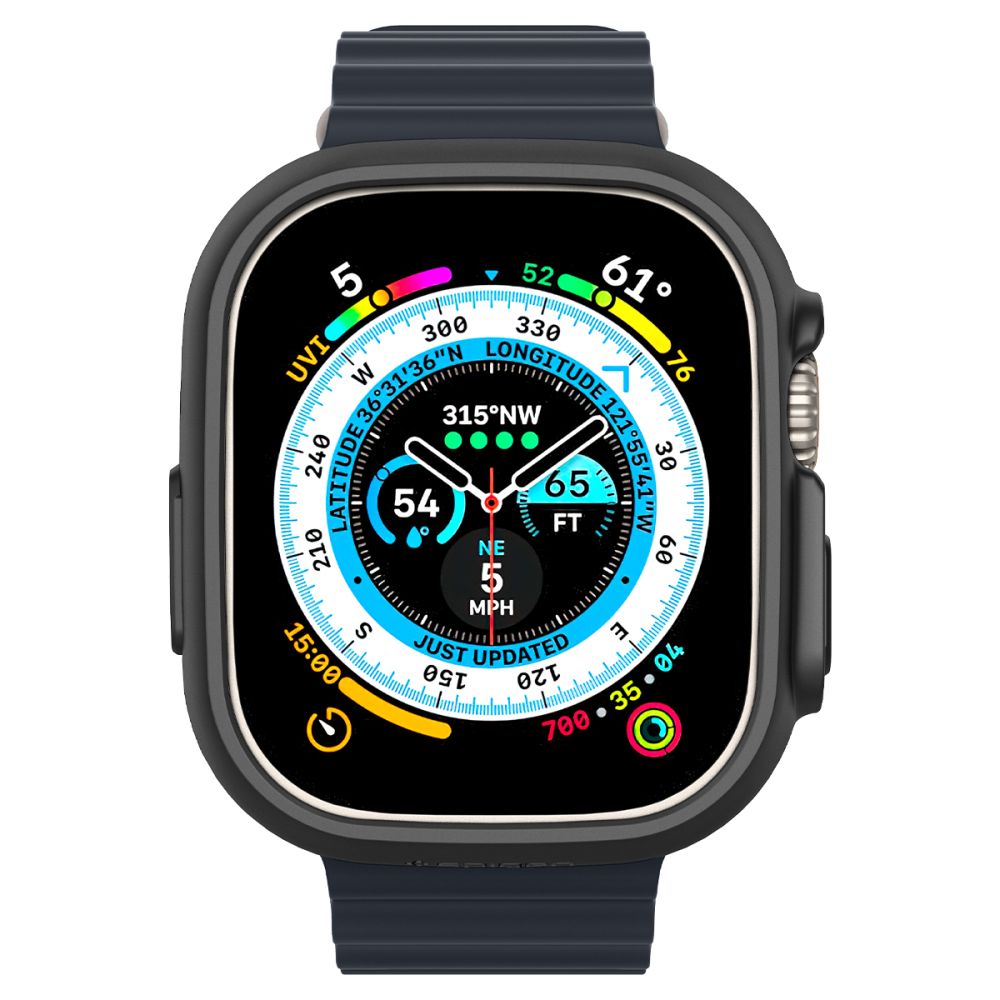 Spigen Thin Fit dėklas Apple Watch Ultra (49mm) - Juodas -- Apple Watch Ultra