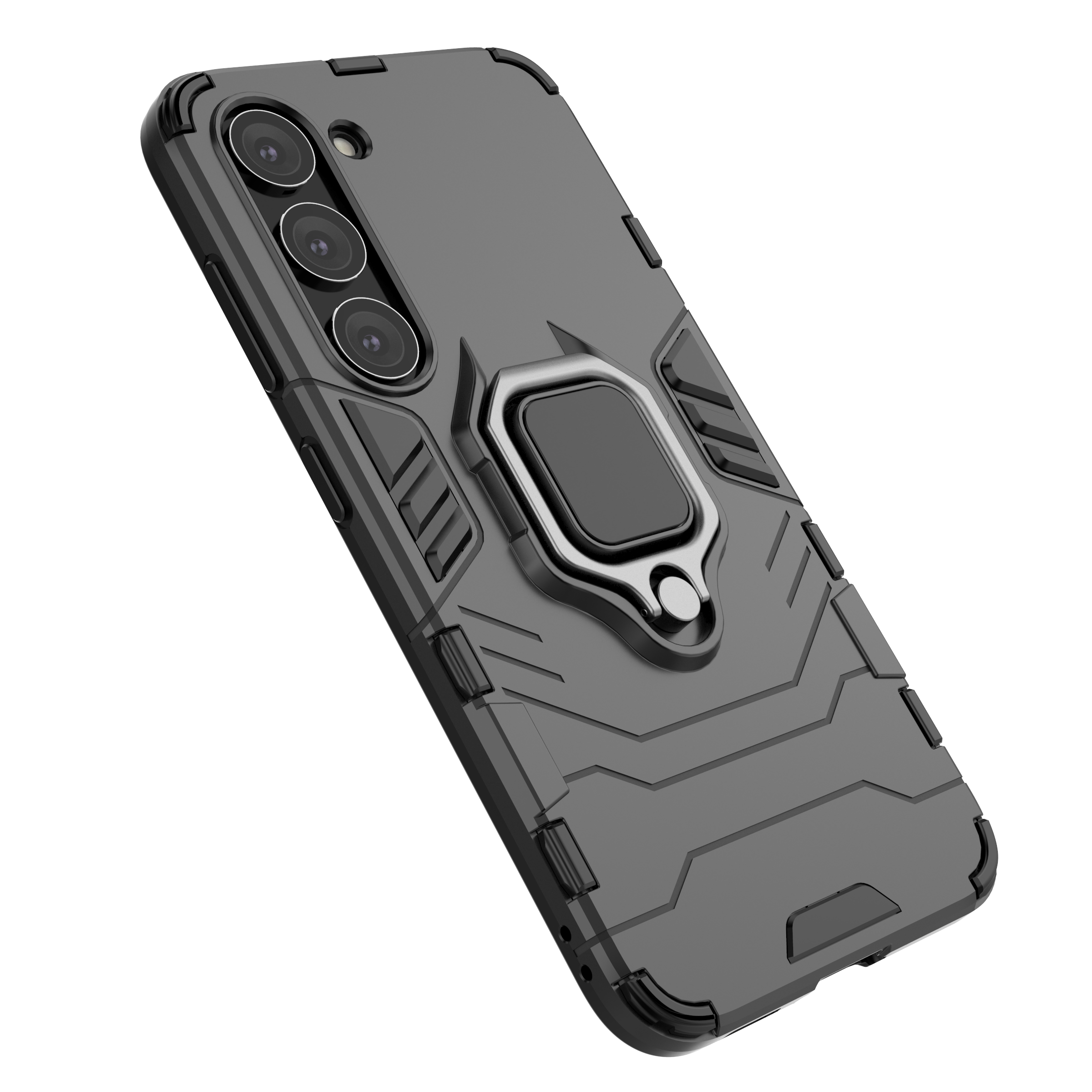 Ring Armor dėklas Samsung Galaxy S23 – juodas, su žiedu