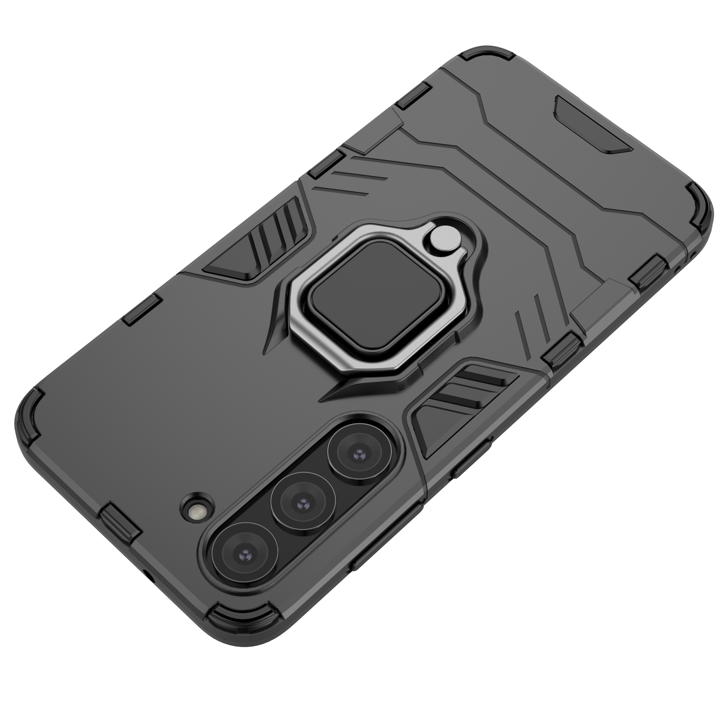 Ring Armor dėklas Samsung Galaxy S23 – juodas, su žiedu