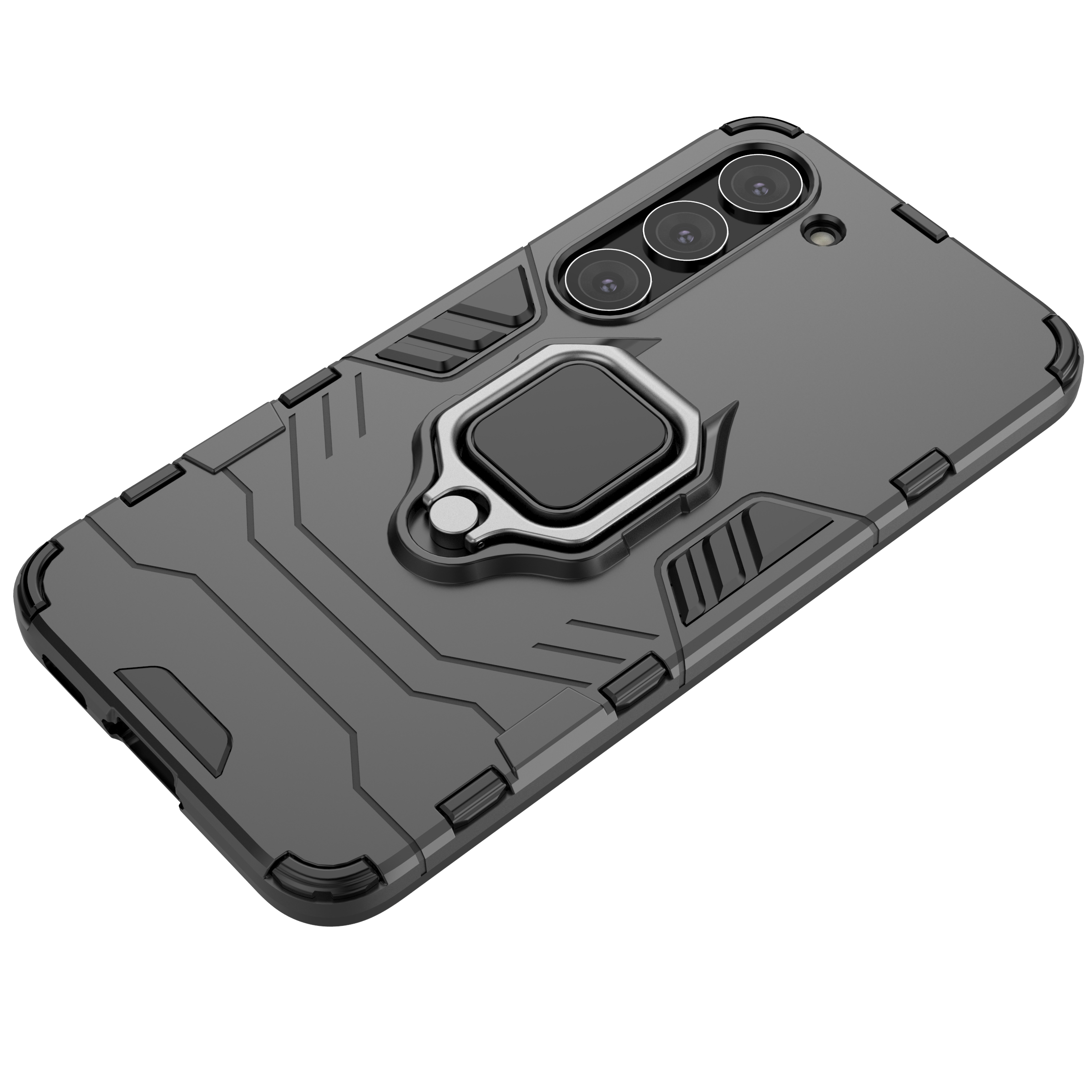 Ring Armor dėklas Samsung Galaxy S23 – juodas, su žiedu