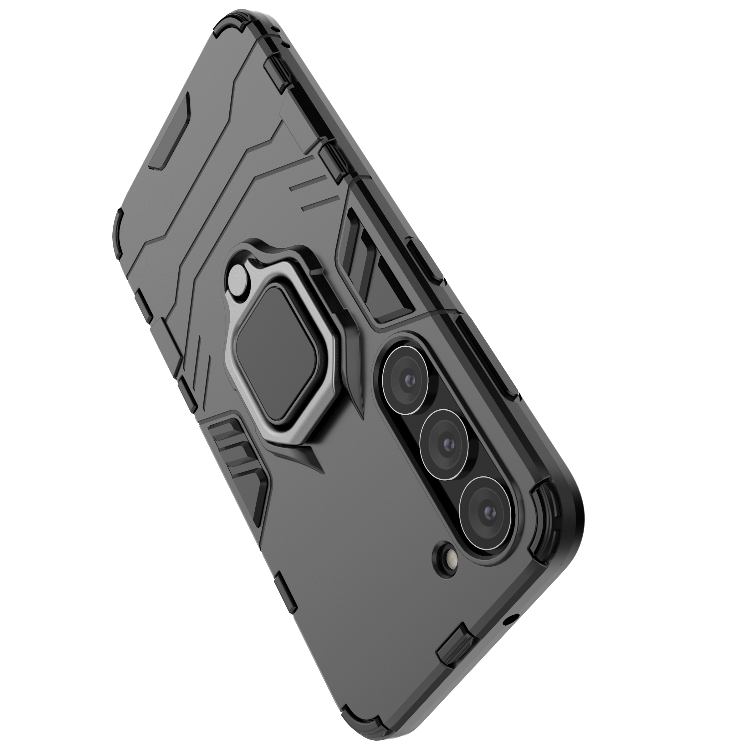 Ring Armor dėklas Samsung Galaxy S23 – juodas, su žiedu