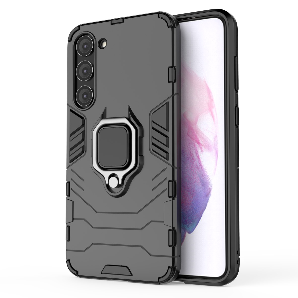 Ring Armor dėklas Samsung Galaxy S23+ – juodas